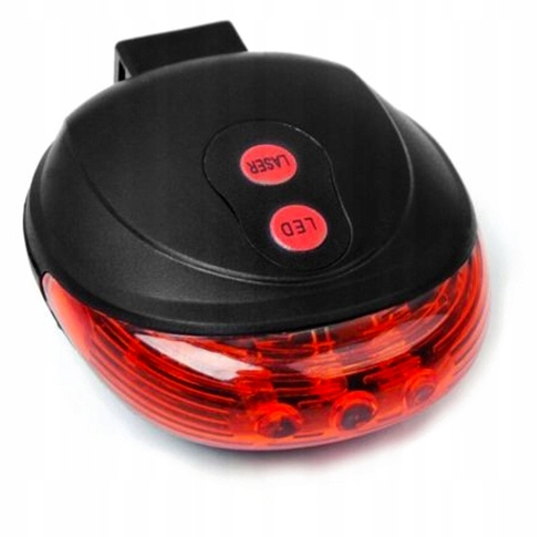 LASEROVÁ LASEROVÁ ČERVENÁ LED E6Z15 BIKE LAMPA
