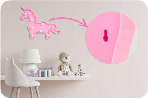 LED NOČNÁ LAMPA PRE DETI, DEKORATÍVNA, NA AKUMULÁTOR, JEDNOROŽEC
