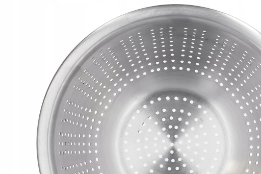 COLANDER COLANDER oceľové kuchynské sitko 24 cm na umývanie ovocia a zeleniny, oceľ