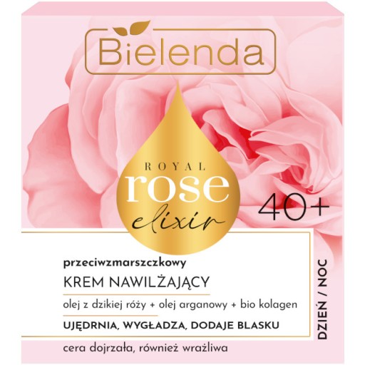 BIELENDA ROSE KRÉM NA TVÁR RUŽA PROTI VRÁSKAM hydratačný 40+