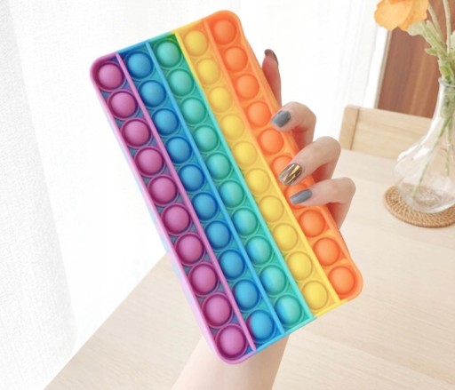 ŠKOLSKÝ Peračník POP IT TAŠKA DÚHOVÁ FAREBNÁ HRAČKA POPIT PERERAČKY