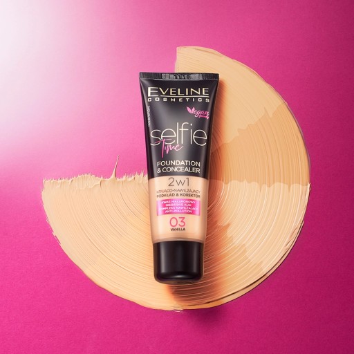 Eveline Cosmetics Selfie Time podkladová báza a korektor č.03 - Vanilka
