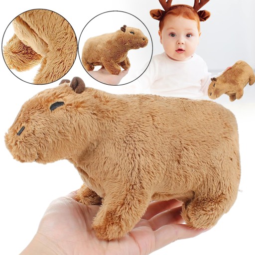 PLYŠOVÁ HRAČKA CAPYBARA MINI PLYNULE ZVIERATKÁ DARČEKY PRE DETI 20 CM