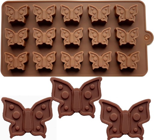 SILIKÓNOVÁ FORMA na cukrovú pastu čokoládové pralinky MACKO PÚ 2 ks