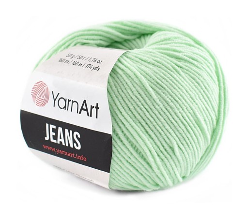 YARNART JEANS 79 mint priadza