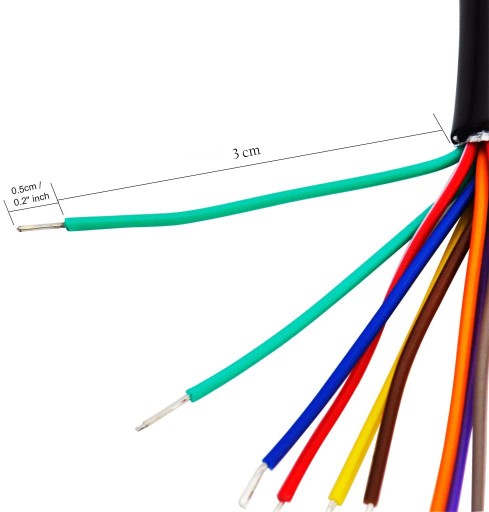 ZÁSUVKA OBD2 II KÁBLOVÝ ŽENSKÝ PREdlžovací KÁBEL 100 cm