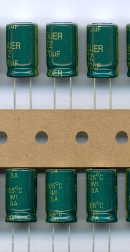 470uF 35V NÍZKY ESR ELEKTROLYTICKÝ KONDENZÁTOR DLHEJ ŽIVOTNOSTI (10 KS)