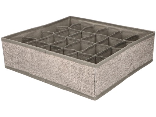 Textilný ORGANIZÁTOR na kravaty na ponožky 33x31x9,5 cm - do ZÁSUVKY