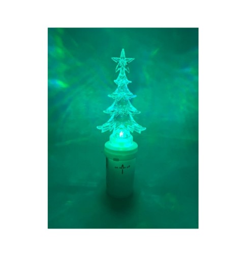 LED VLOŽKA VIANOČNÉHO STROMČEKA, NA AKUMULÁTOROVÚ, DEKORÁCIA, 16,5 cm, ZELENÁ