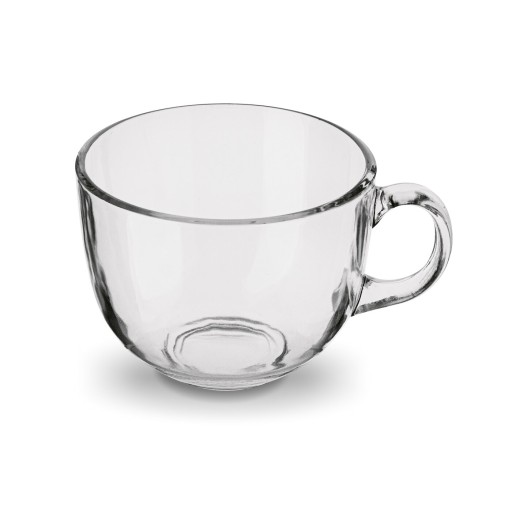 VEĽKÝ HRNČEK na kávu a čaj, SKLENENÝ POHÁR, 450 ml