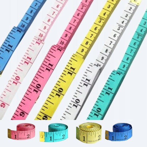 Tradičný krajčírsky krajčírsky meter, KRAJČÍRSKY CENTIMETER, viacfarebný, 150 cm