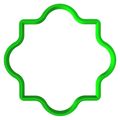 Formička na štítok Rám 20 8cm