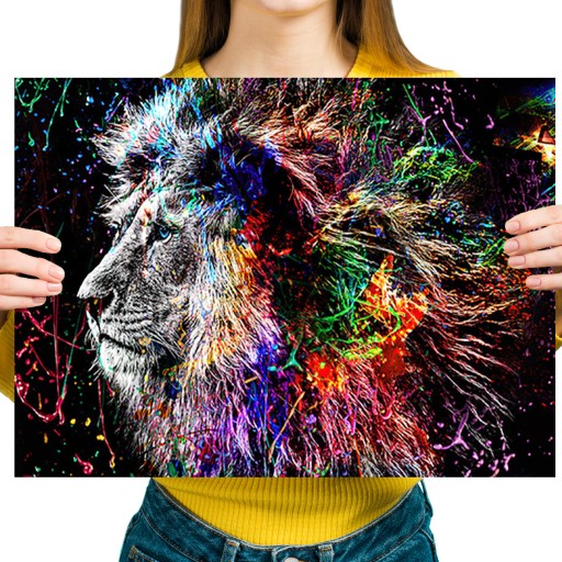 DIAMANTOVÁ VÝŠIVKA Diamantová maľba Diamantová mozaika 5d pre deti Lion