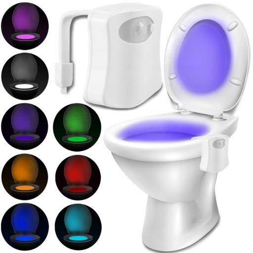 LED SVIETIDLO NA TOALET SENZOR POHYBU TOALET PODSVETLO PODSVIETENIE