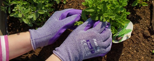 Ochranné rukavice Bradas FLASH GRIP LAVENDER, veľkosť S