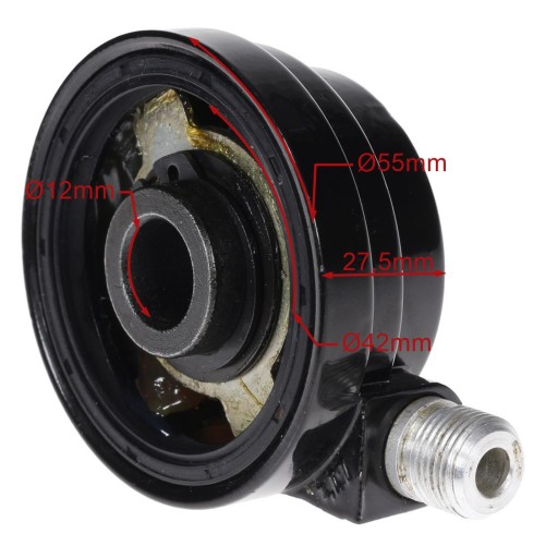 POHON PROTISkrutka RÝCHLOSŤ KÚTER 4T NÁPRAVA FI12mm