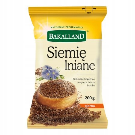 BAKALLAND ľanové semienko, 200 g
