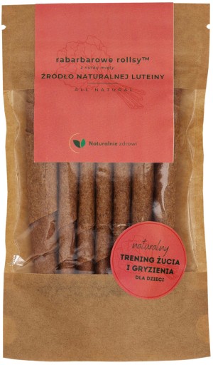 Ovocné rolky Rebarbora prírodná rebarbora Luteina snack a hryzátko