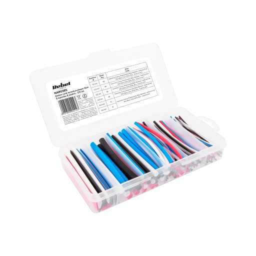 Sada zmršťovacích bužírok 10 cm, 6 priemerov