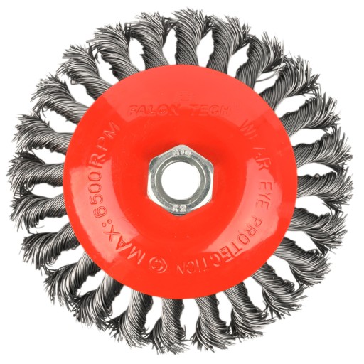 DRÔTENÁ KEFA 125 mm M14 SKÚTENÝ DRÔT BOČNE OBALENÝ DISK OCEL