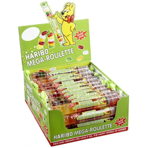 Haribo Mega-Rulette F!zz Kyslé želé 45 g