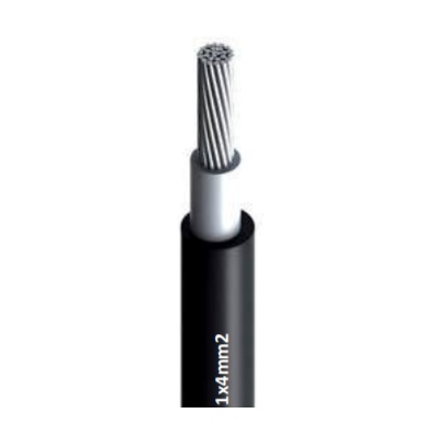 SOLÁRNY KÁBEL H1Z2Z2-K ČIERNY 4mm2