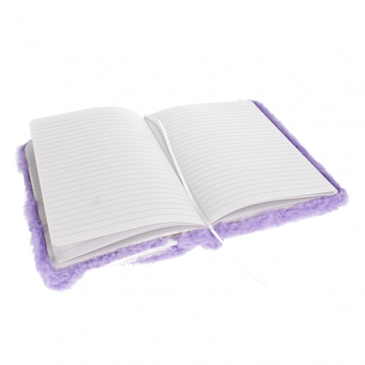 PLYŠOVÝ DENNÍK S KĽÚČOVÝM ZÁMKOM NOTEBOOK CHLUPÁTKA MAČKA MAČKA MAČIČKA 3D