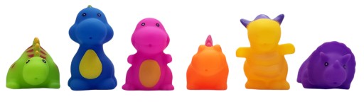 MÄKKÉ figúrky DINOSAURS HRAČKA DO KÚPEĽKY
