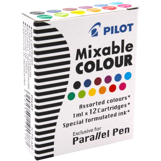 Náplne do pier Pilot Parallel Pen mix 12k.