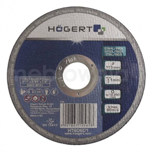 Rezný kotúč na kov 115x1,0x22,23 mm