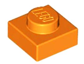 LEGO TANIER 1X1 ORANŽOVÝ Č. 3024 PRE 3 KS