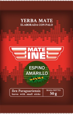 Yerba Mate Mateine Espino Amarillo Apple Chia 50 g elaborada