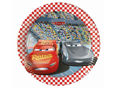 Papierové tanieriky Cars 3 Cars Birthday 8 ks.