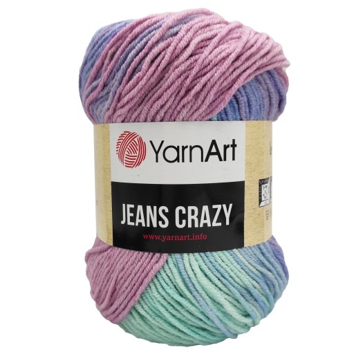 Jeans Crazy bavlna-akrylová priadza - YarnArt - 8203, 50 g, 160 m