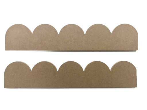 Ozdobný volán 30cm MDF 10mm trofast dekorácia