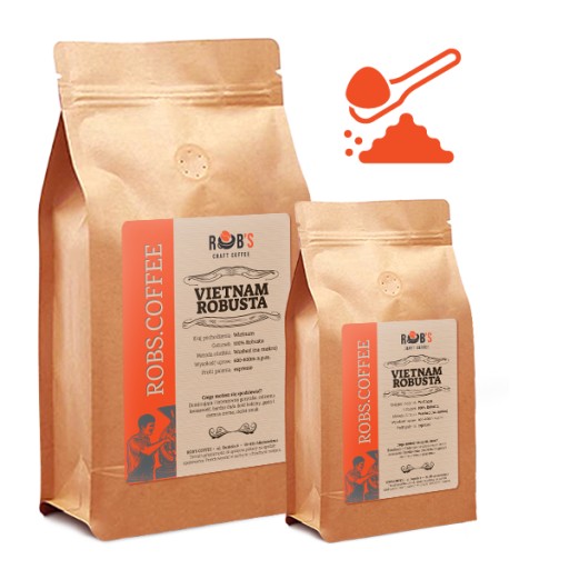 Čerstvo upražená káva VIETNAM ROBUSTA 250g - mletá