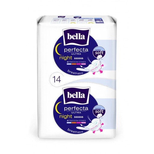 Bella Perfecta Ultra Night Extra Soft hygienické vložky 14 ks