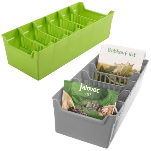 2x Kuchynský ORGANIZER nádoba na korenie bylinky vrecúška do zásuvky skrinky