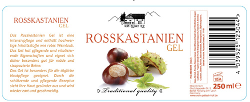 ROSSKASTANIEN GAŠTANOVÝ GÉL NA kŕčové žily 250ML