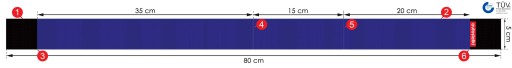 Samostatný suchý zips - Držiak na suchý zips do kufra - 80 cm