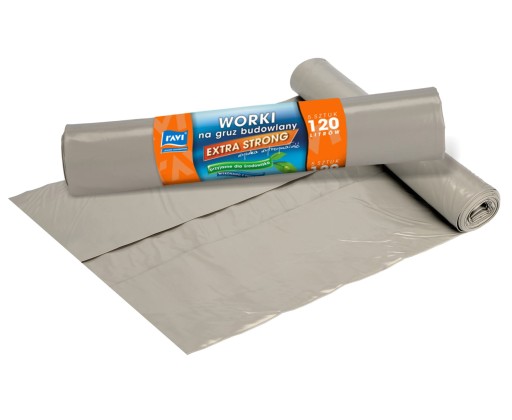 Extra silné vrecia na suť 120l 5 ks. RAVI