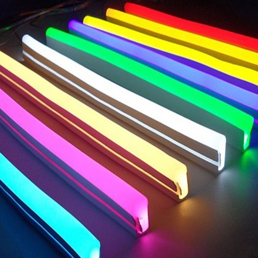 Neon FLEX LED 8x16mm 12V TEPLÁ BIELA 1m