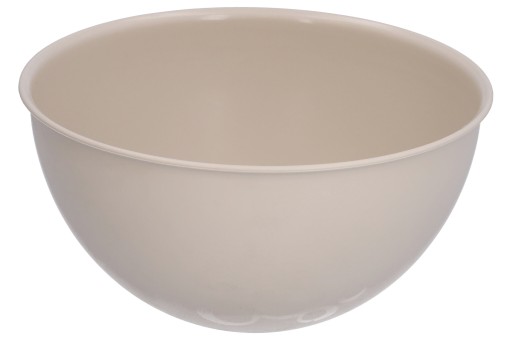 1,5L KUCHYŇSKÁ MISKA okrúhla PLASTOVÁ, BÉŽOVÁ, NA OVOCIE, ŠALÁTY, ČIPESKY, 19CM