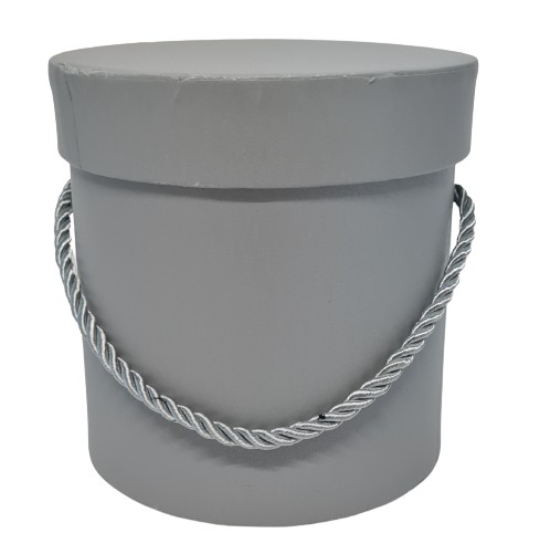 Debnička na kvety, krabička na kvety, priemer 12 cm, svetlošedá