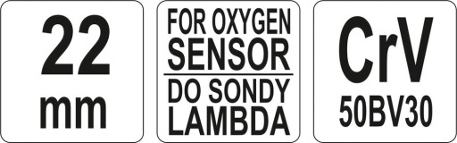 YATO - ZÁSUVKA KĽÚČOVEJ SONDY LAMBDA SONDY - 22 MM