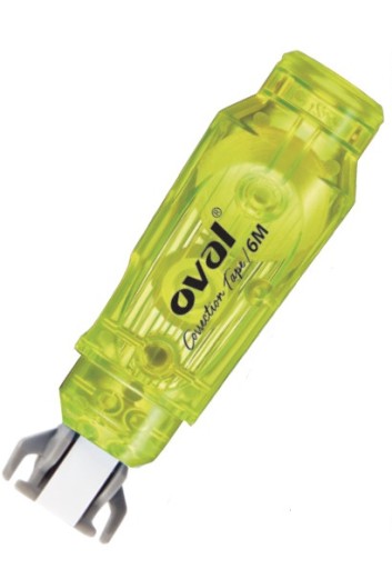 OVAL MINI korektorová páska na myš 5mmX6m ŽLTÁ