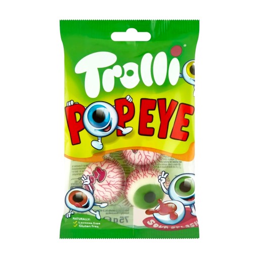 Ovocné želé TROLLI Eyes Pop Eye gombíky 4 ks