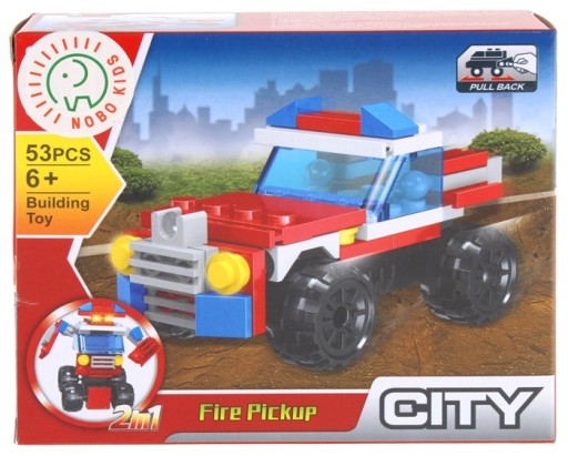 Stavebné bloky City 2v1 hasičský robot