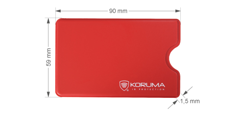 Plastové puzdro na kreditnú kartu Koruma Anti-RFID