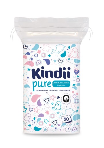 CLEANIC KINDII veľké kozmetické tampóny pre bábätká
